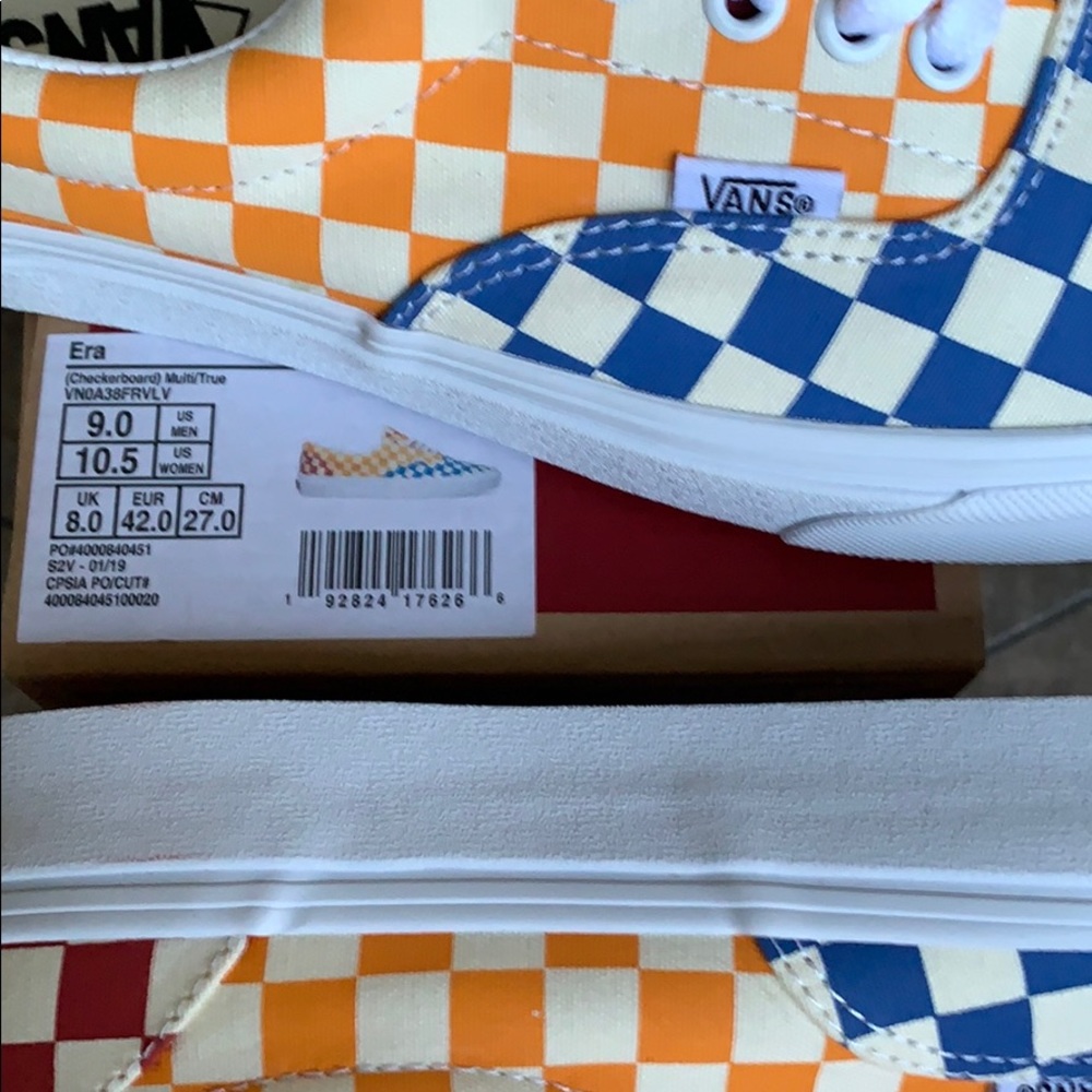 VANS ERA CHECKERBOARD MULTI/TRUE WHITE MEN’s - Picture 12 of 16